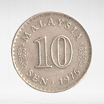 Malaysia, 10 Sen - First Series - Parliament, 1976, VF