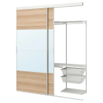 Гардероб - SKYTTA / BOAXEL  IKEA/СКИТТА / БОАКСЕЛЬ ИКЕА, 240х202  см, под беленый дуб