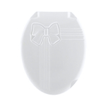 Сиденье - крышка для унитаза БАНТИК цвет белый 1018