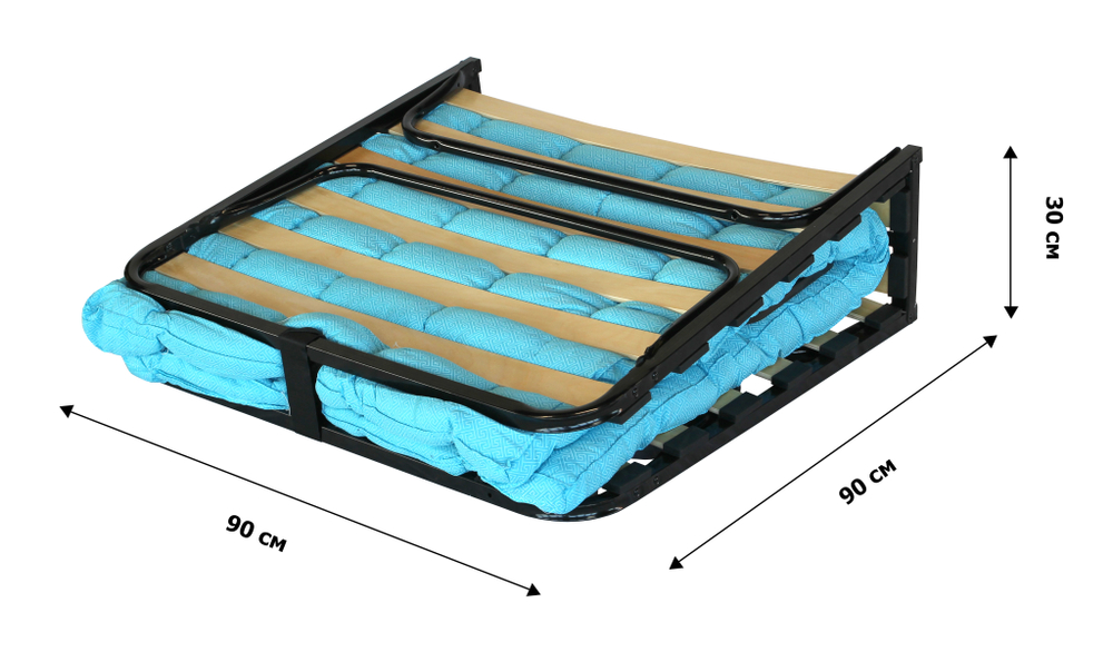 Кровать -тумба Отель 900 арт.В24-М (цвет ткани в ассортименте рис.