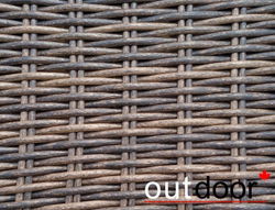 Комплект мебели из ротанга OUTDOOR Флорида (3-местный диван, 2 кресла, стол), у/п, коричневый