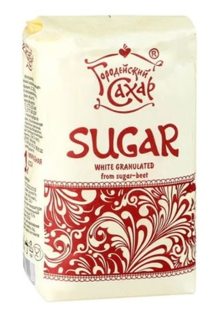 Сахарный песок "Городейский" 1кг. Городея