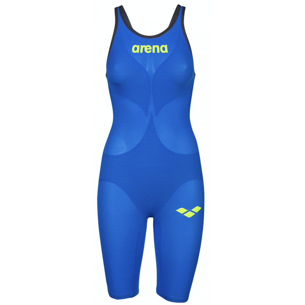 Cтартовый костюм Arena Powerskin Carbon AIR² Open Back electric blue-dark grey-fluo yellow