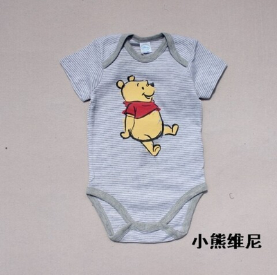 Боди детское в полоску с принтами персонажей мультфильмов