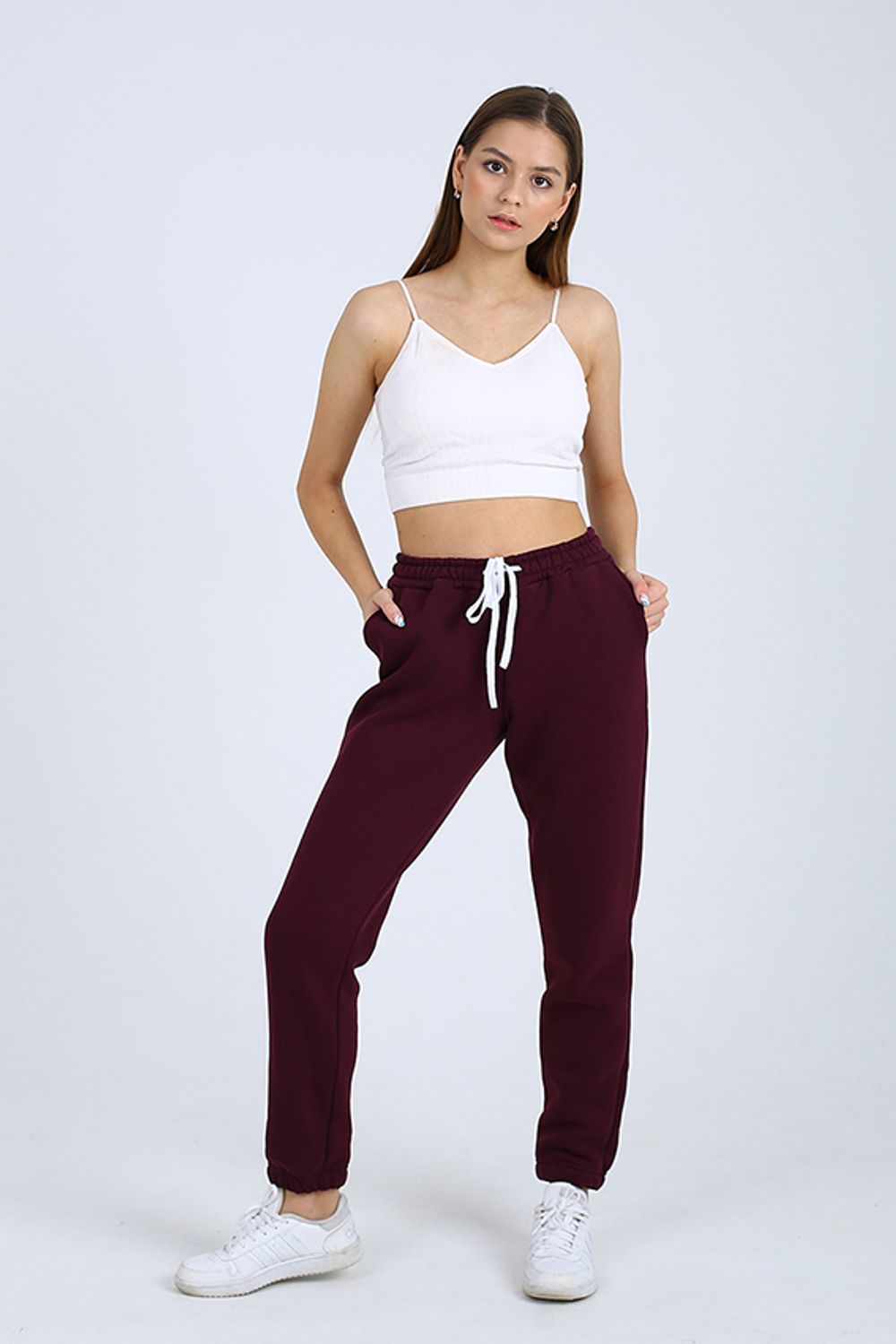 С-0624.1 Брюки-джоггеры / с начёсом / женские