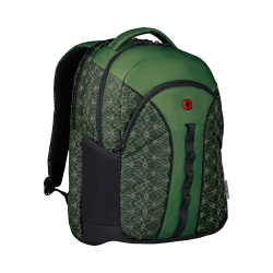 Стильный прочный городской рюкзак Sun зелёный объёмом 27л из полиэстера 1680D со светоотражающим принтом WENGER 610212