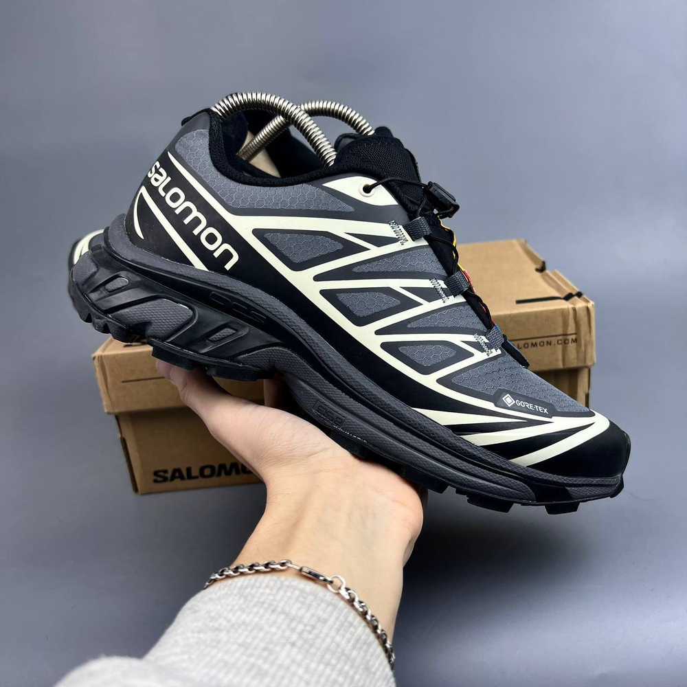 Кроссовки Salomon XT6 GoreTex ТЕРМО #414 (сер.)