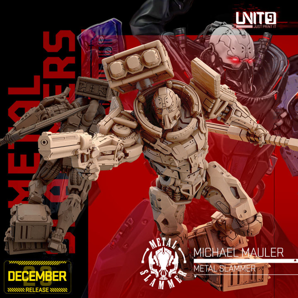 Мальстрём Cyberpunk - Aspect - Metal Slammers gang member Миниатюры 32-56-75mm