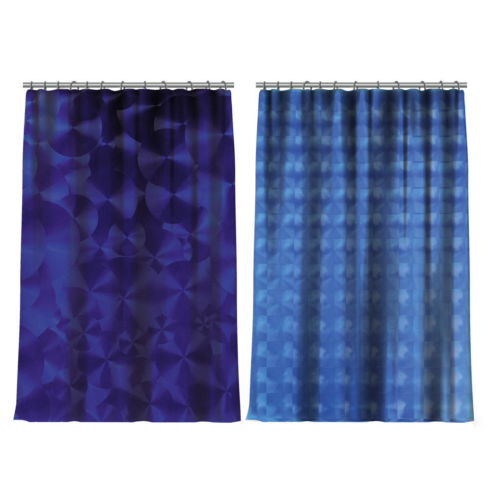 Штора для ванной 180*180см ЭВА, 3D, 12 колец, VETTA