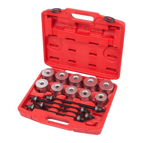 МАСТАК (110-20024C) Набор оправок для монтажа и демонтажа сайлентблоков, 34-82 мм, кейс, 24 предмета