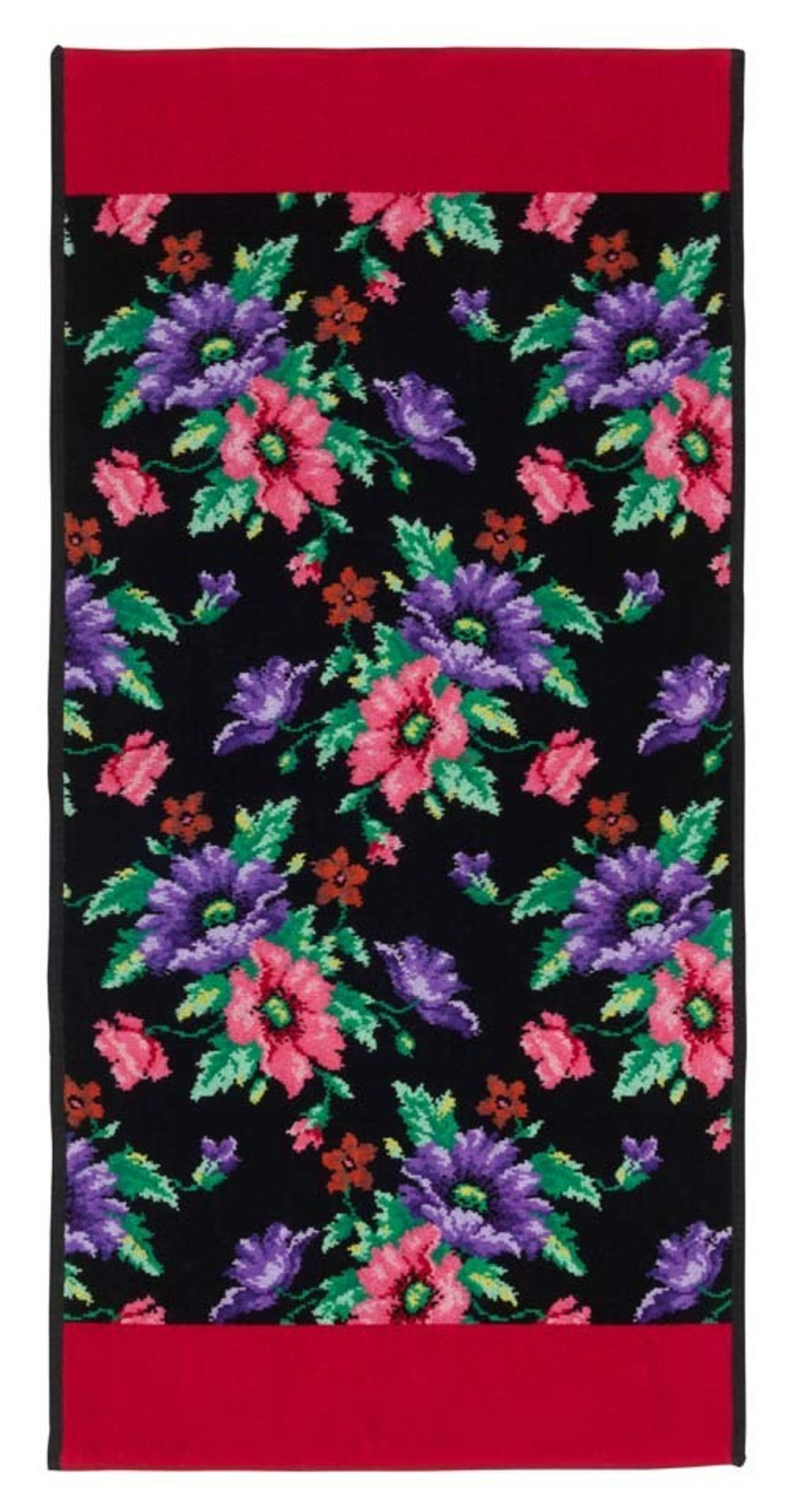 Полотенце 50x100 Feiler Mohn schwarz 120 rot