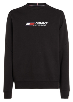 Мужская теннисная кофта Tommy Hilfiger Essentials Crew - черный
