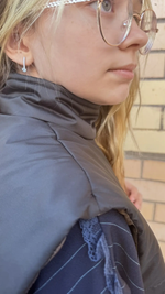 Жилет теплый короткий черный