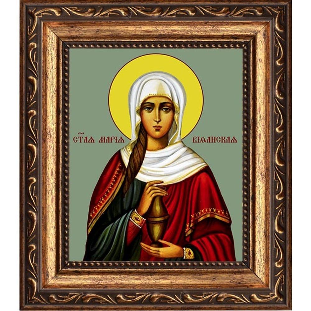 Мария Вифанская праведная, сестра Лазаря Четверодневного. Икона на холсте.