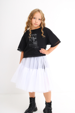 Юбка фатиновая, белая