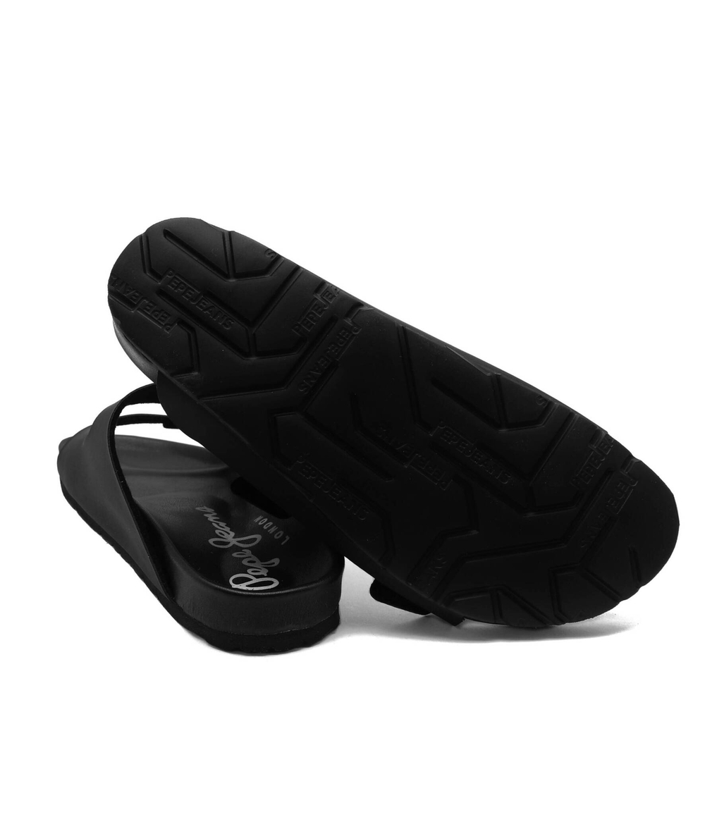 Кожаные шлепанцы bio royal double Pepe Jeans London - черный(PMS90101)