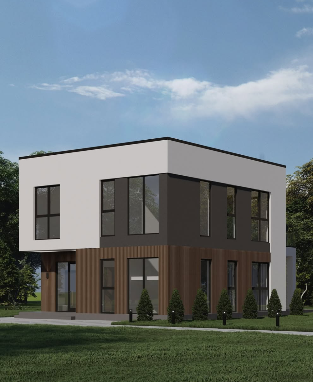 Проект индивидуального жилого дома 200 m2