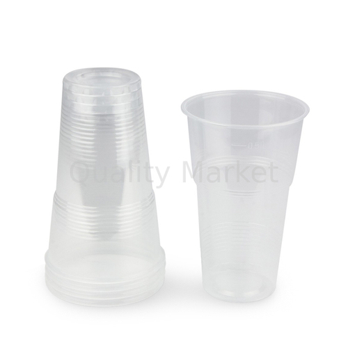 Стакан 500 мл (прозрачный) Юпласт (20уп/50шт/1000шт)