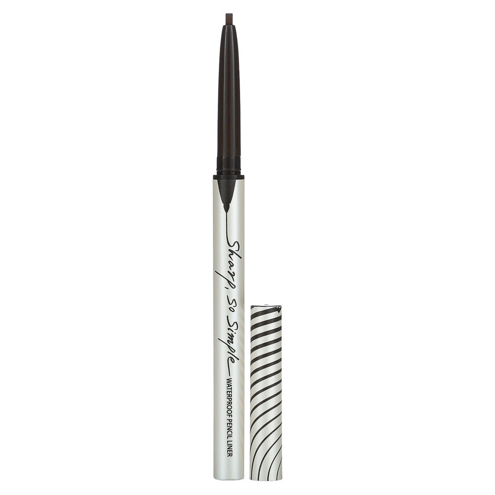 Clio, Sharp, So Simple, водостойкая подводка для карандашей, 02 коричневый, 0,004 унции (0,14 г)