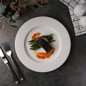 Тарелка классическая d27см, h2,3см, фарфор "NOBLE" серия "NEO SILK"