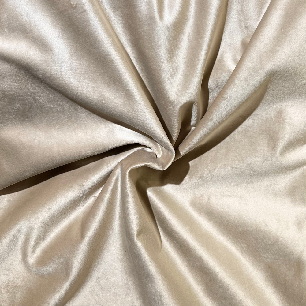 Штора из бархата бежевого цвета 200*270 см