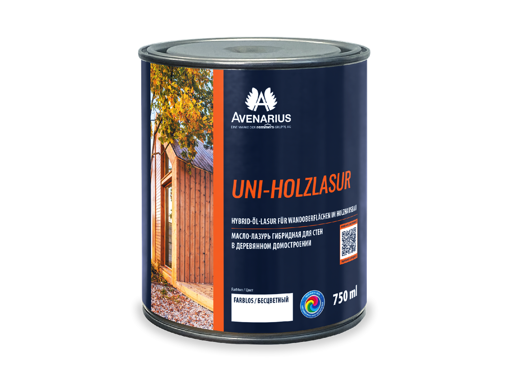 Avenarius Uni-Holzlasur гибридная масло-лазурь для деревянного дома