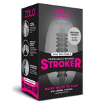 Серый двусторонний мастурбатор MINI BUBBLE (Цвет: серый)