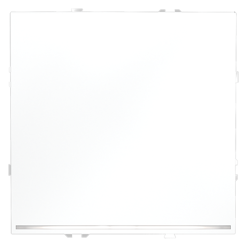 Проходной переключатель встраиваемый VOLTUM S70 одноклавишный с подсветкой 10А, (белый матовый)