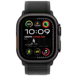 Apple Watch Ultra 2 (2024) GPS + Cellular, 49 мм, корпус из титана, ремешок Trail (S/M) цвета black (черный) MX4U3