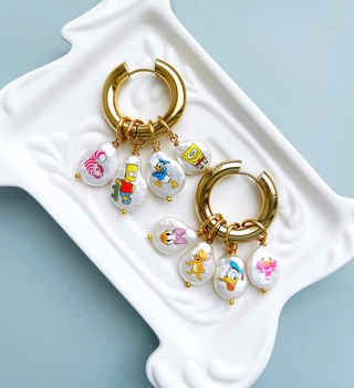 Подвеска жемчуг с изображением  the Simpsons (12-16 мм)