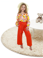 02-95-4 Комплект для девочки (футболка и брюки)