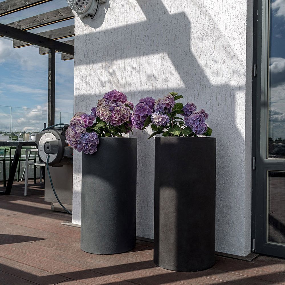 Кашпо VASE3 NERO D75 H82