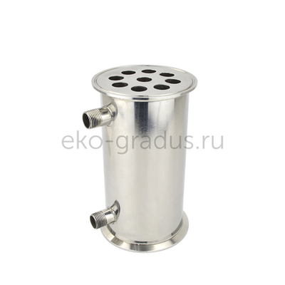 Дефлегматор кожухотрубный 200мм, кламп 4 дюйма