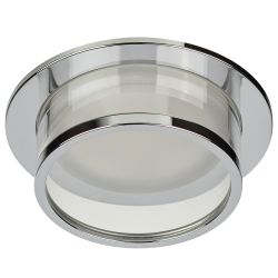 Светильник встраиваемый декоративный ЭРА DK99 CH под лампу MR16 GU5.3 хром