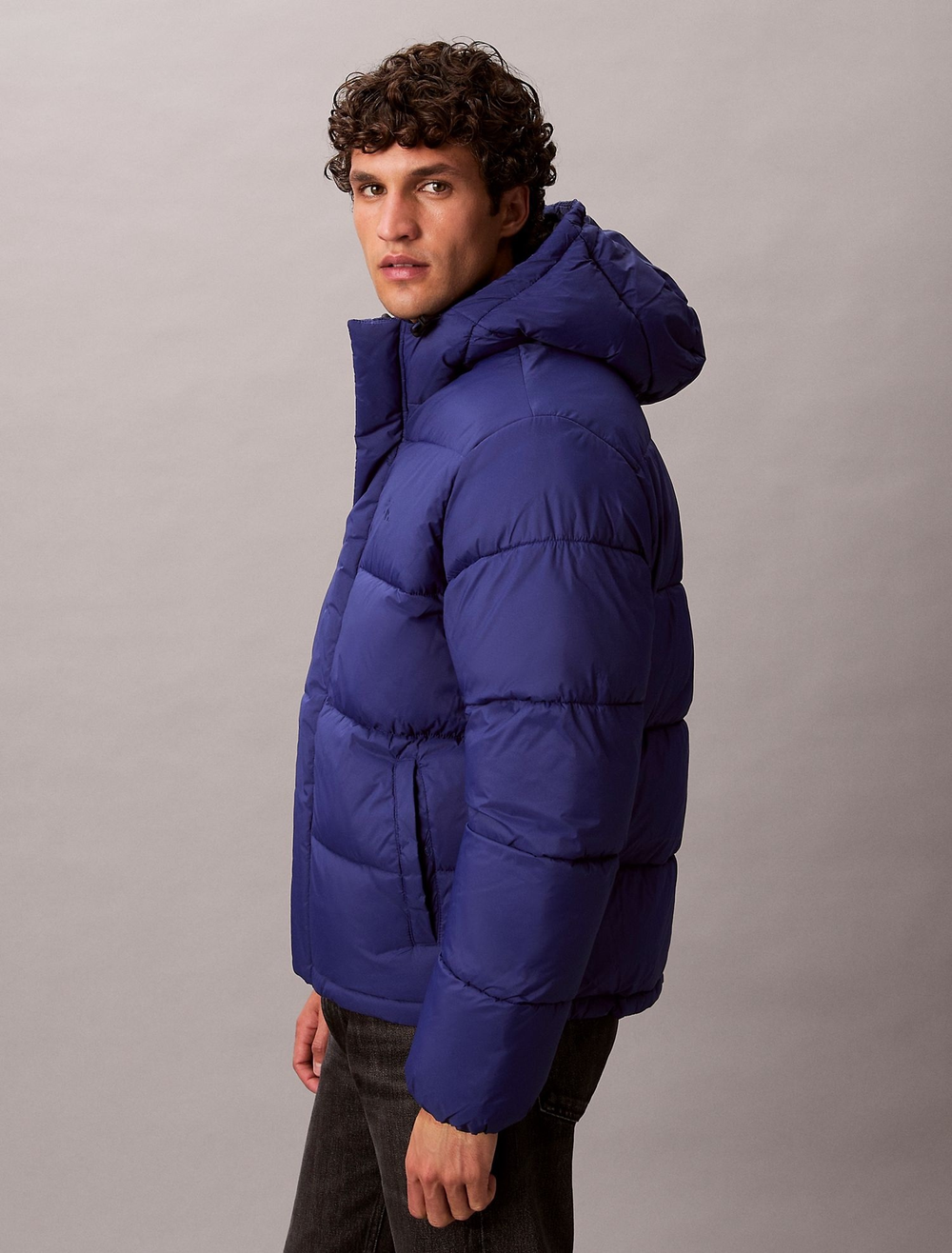 Утепленная куртка Calvin Klein Hooded Puffer Jacket Bellwether Blue