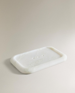 Zara Home мыльница, мрамор, молочный