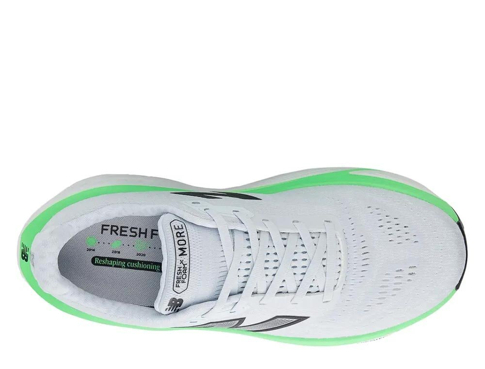 Кроссовки для бега мужские New Balance Fresh Foam X MoreV5 M Бело-Зеленые
