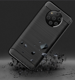 Чехол на Nokia 9 PureView цвет Gray (серый), серия Carbon от Caseport