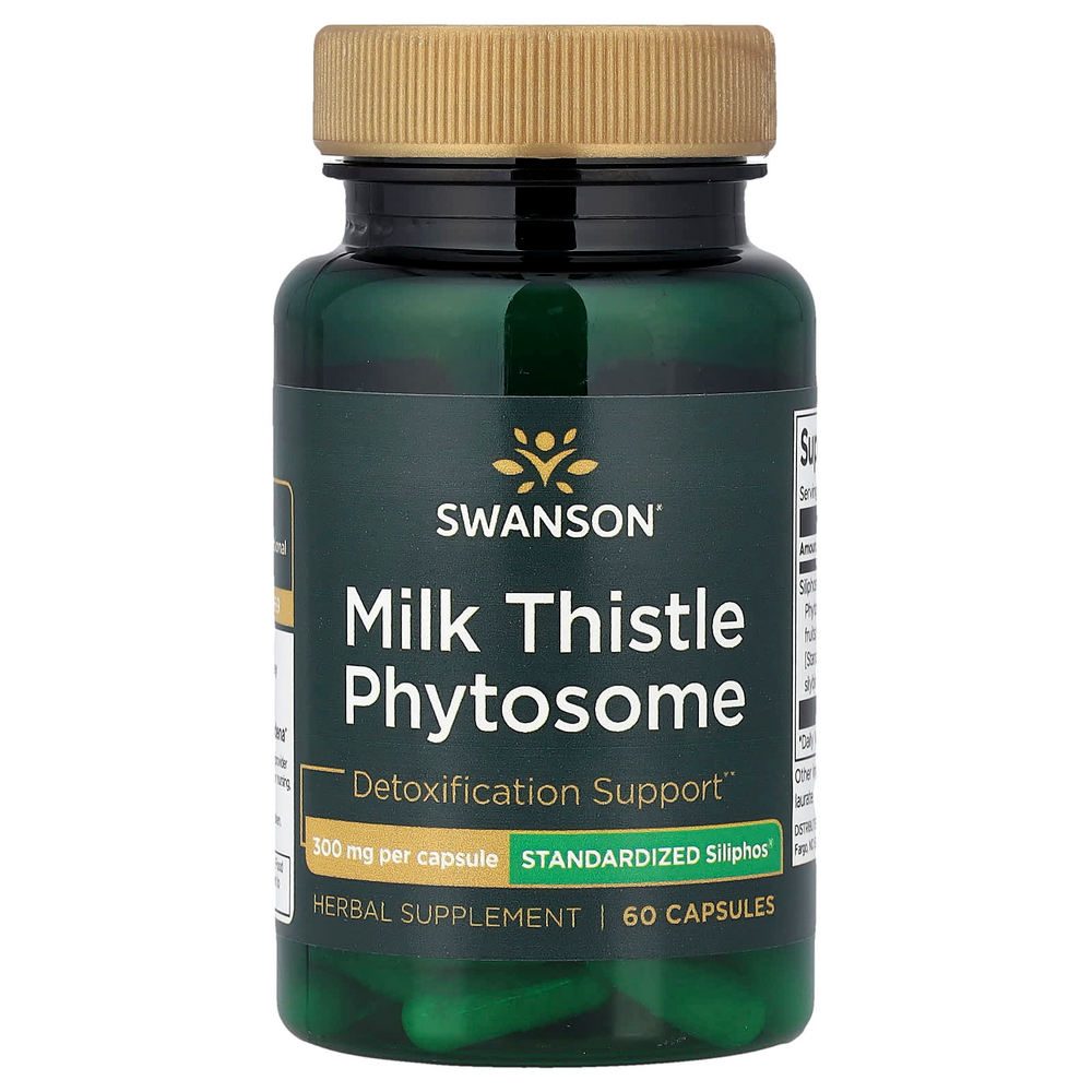 Swanson, Фитосомы расторопши, 300 мг, 60 капсул