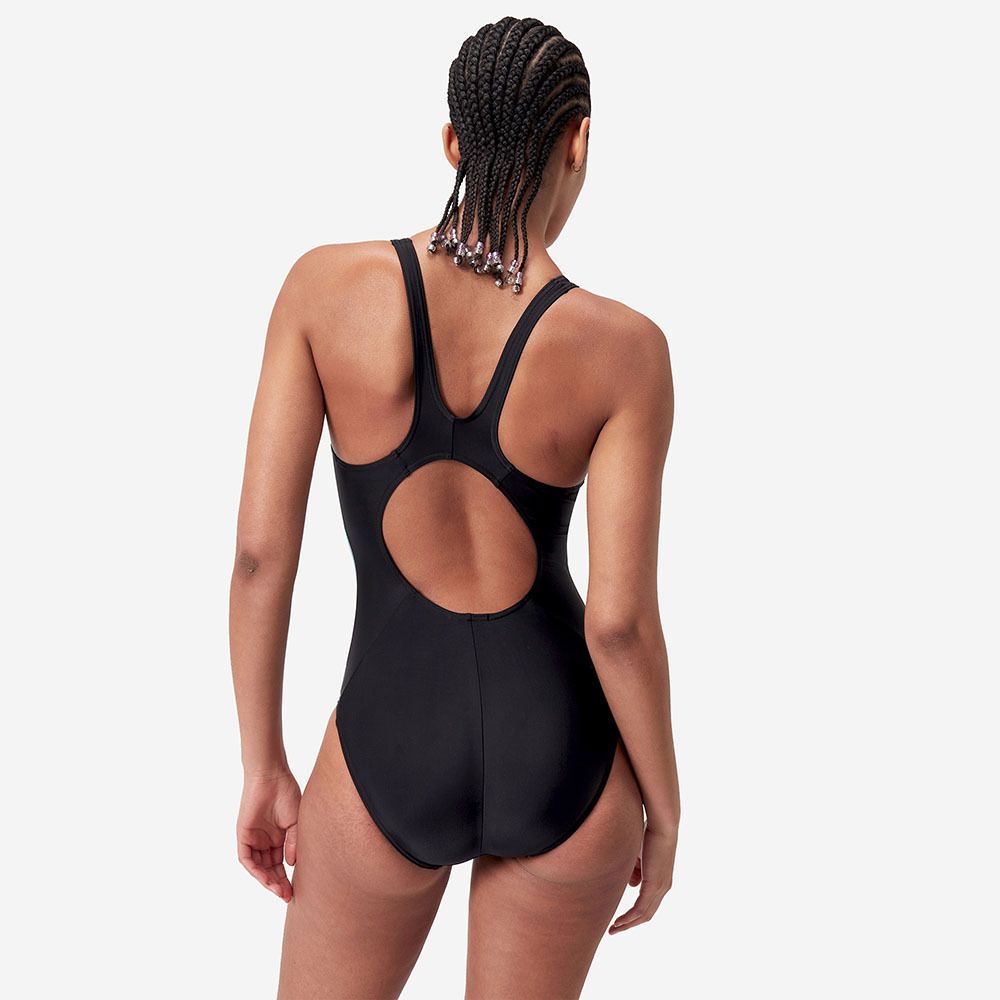 Купальник SPEEDO Colourblock 2.0 Muscleback, 8-00424817558, размер 38, российский размер 50, черно-бирюзово-коралловый