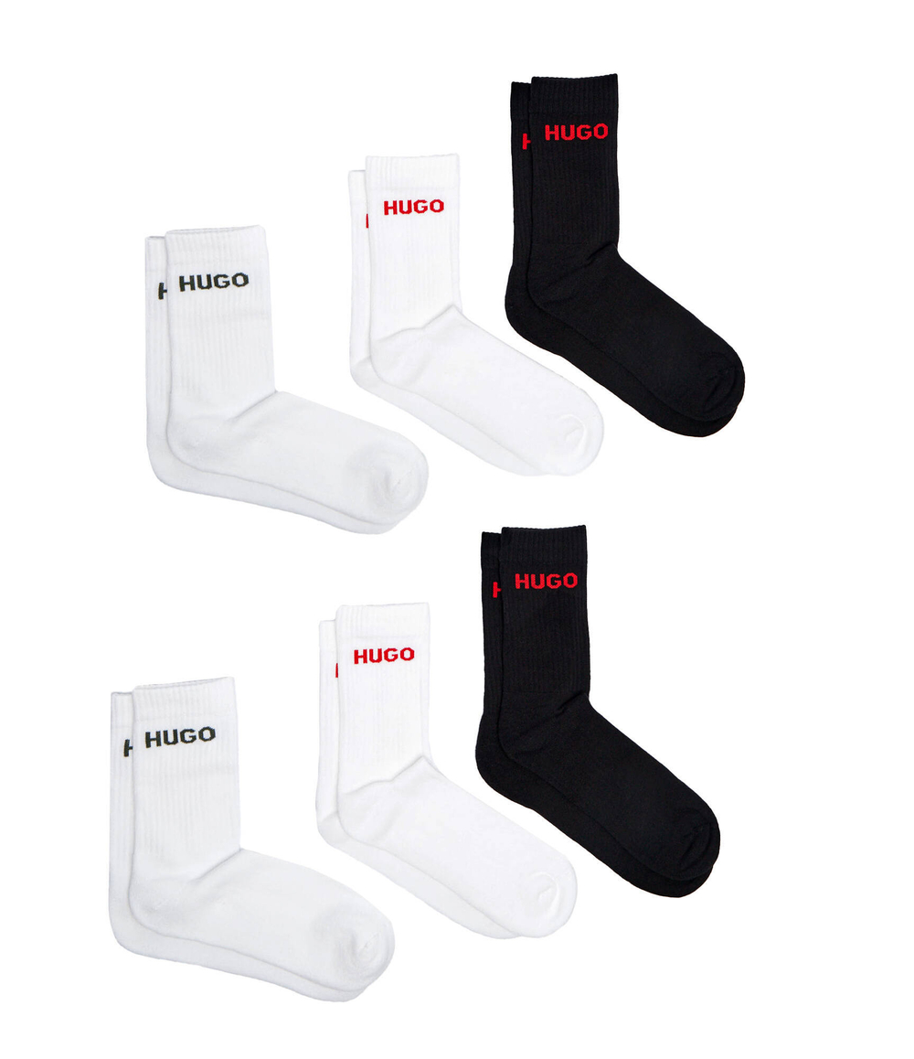 Носки 6 пар RIB LOGO Hugo Bodywear - черный(50510187)