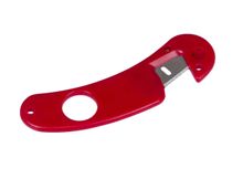 Инструмент для срезания наклейки "Ball teck" красный в комплекте с запасным резцом