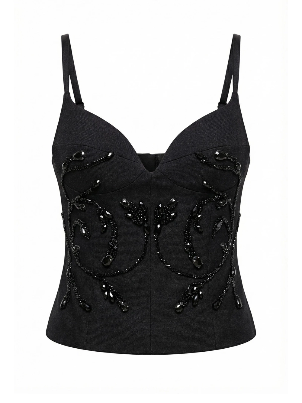 Топ-корсет GLITTER, черный