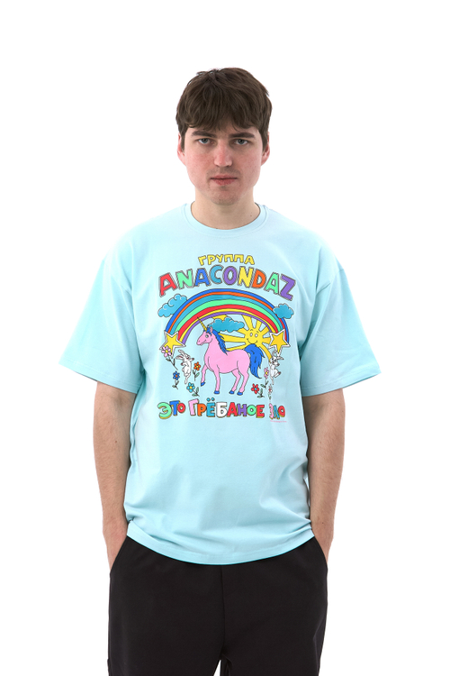 Футболка "Грёбаное зло" mint