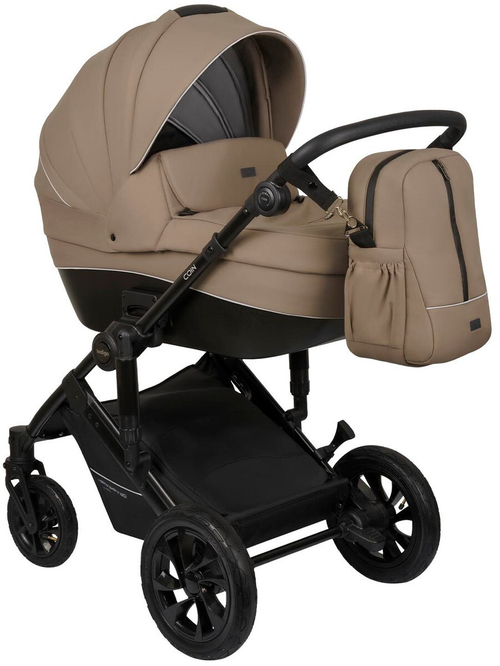 Детская коляска Indigo Coin 3 в 1 темно-бежевый