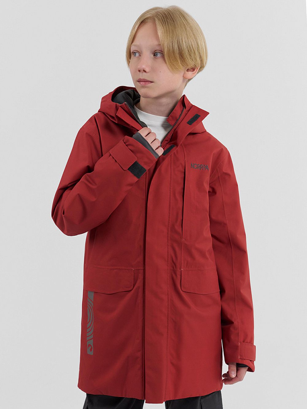Куртка подростковая для юноши LIMAN NORPPA красная глина