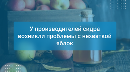 У производителей сидра возникли проблемы с нехваткой яблок