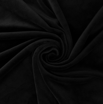 Велюр стрейч матовый, 310 гр/м2, ш. 160 см, чёрный