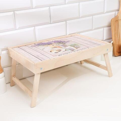 Сувенирный столик-поднос «Лавандовый букет»