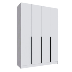 Шкаф Мадрид (1,6) с 6 ящ. внутри  без зеркала белый